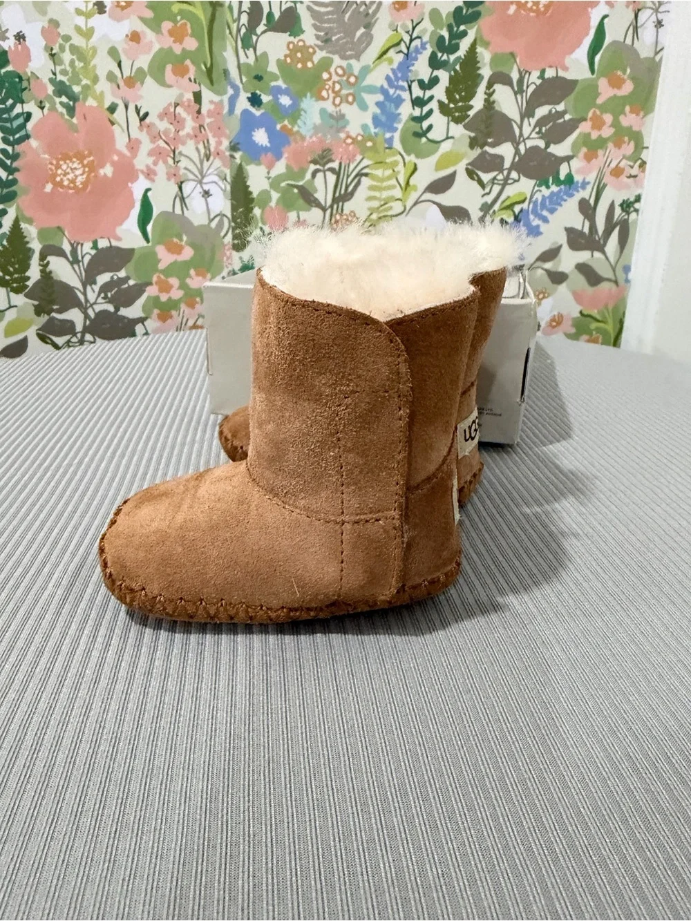 UGG Chestnut Infant Booties with Plush Shearling